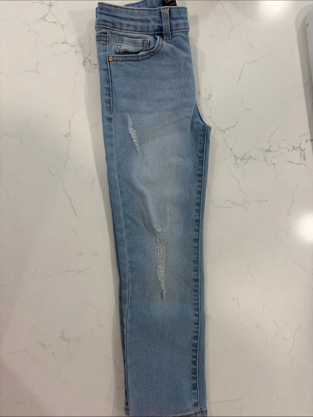 Old Navy Kid's Dark and Light Blue Stretch Jeans Lot - 2
